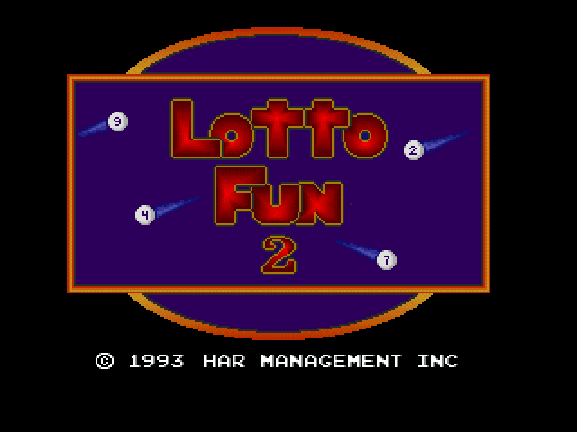 Lotto Fun 2 Title Screen